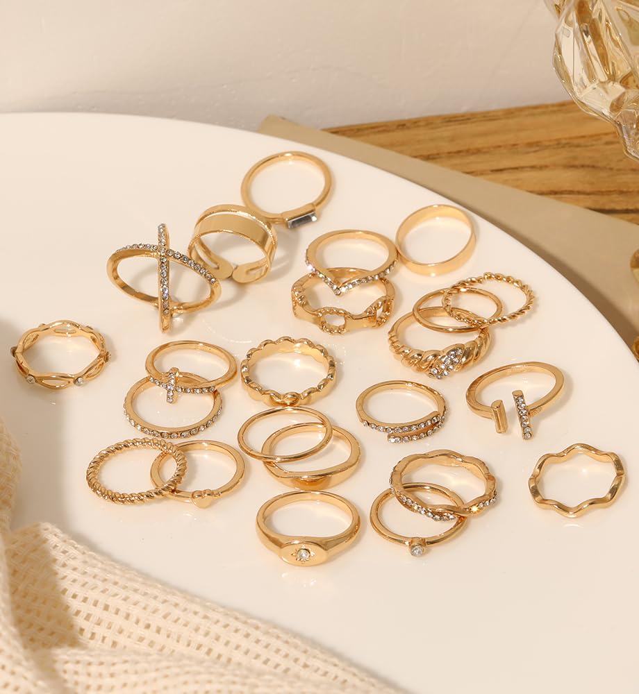 iF YOU 25-Piece Gold Ring Set