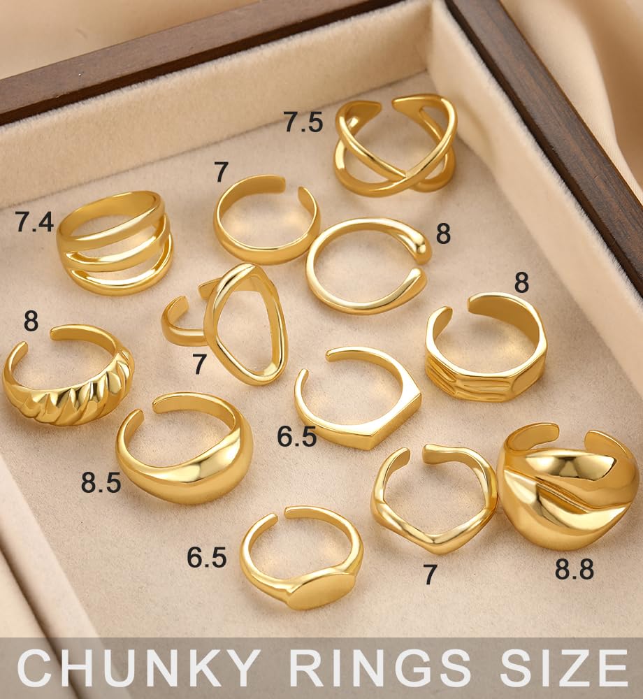 iF YOU 25-Piece Gold Ring Set