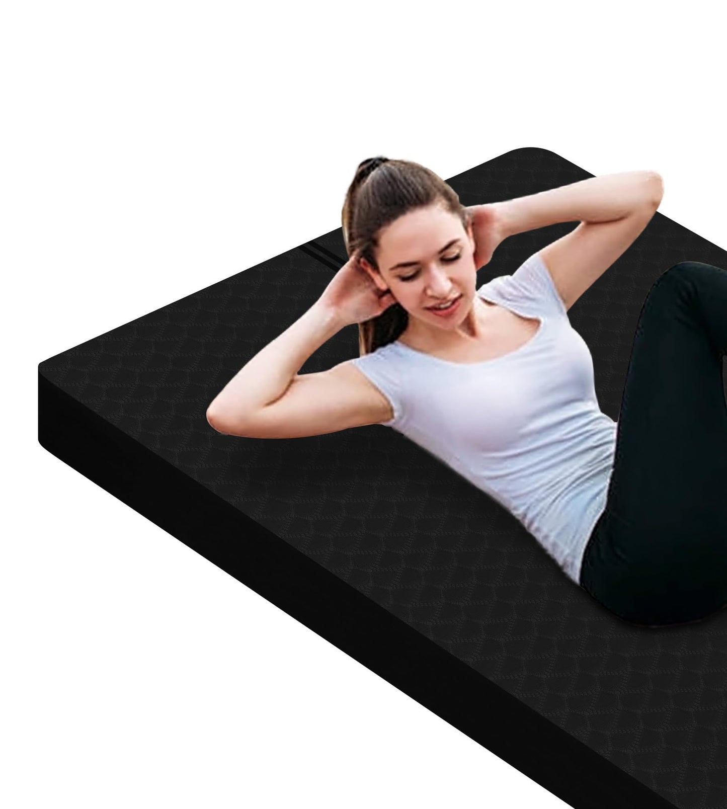 Nuveti Large Thick Yoga & Exercise Mat with Bag