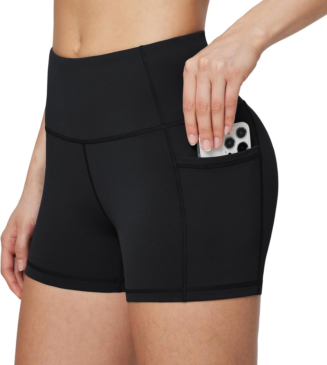 Baleaf Women’s High-Waist Biker Shorts with Pockets