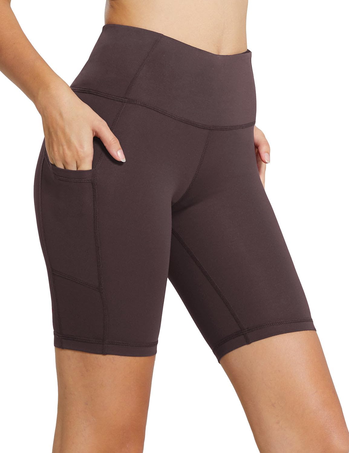 Baleaf Women’s High-Waist Biker Shorts with Pockets