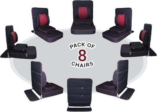Extra Large Meditation Chair, Black (8-Pack)