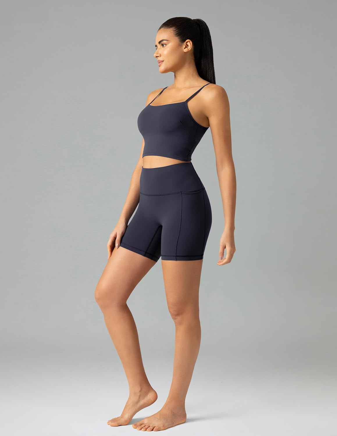 Colorfulkoala High-Waist Biker Shorts