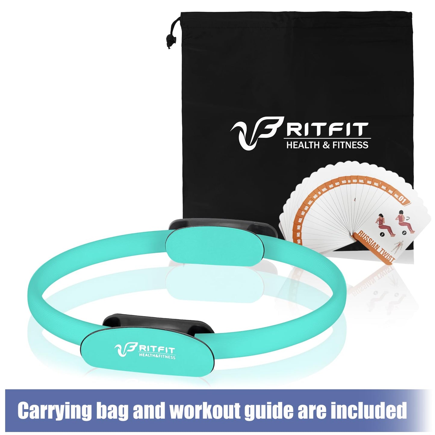 RitFit 14" Pilates Magic Ring with Workout Guide