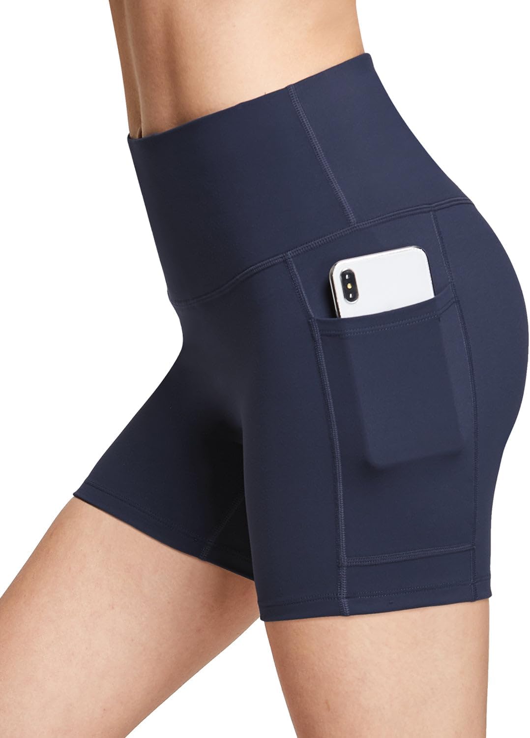 Baleaf Women’s High-Waist Biker Shorts with Pockets