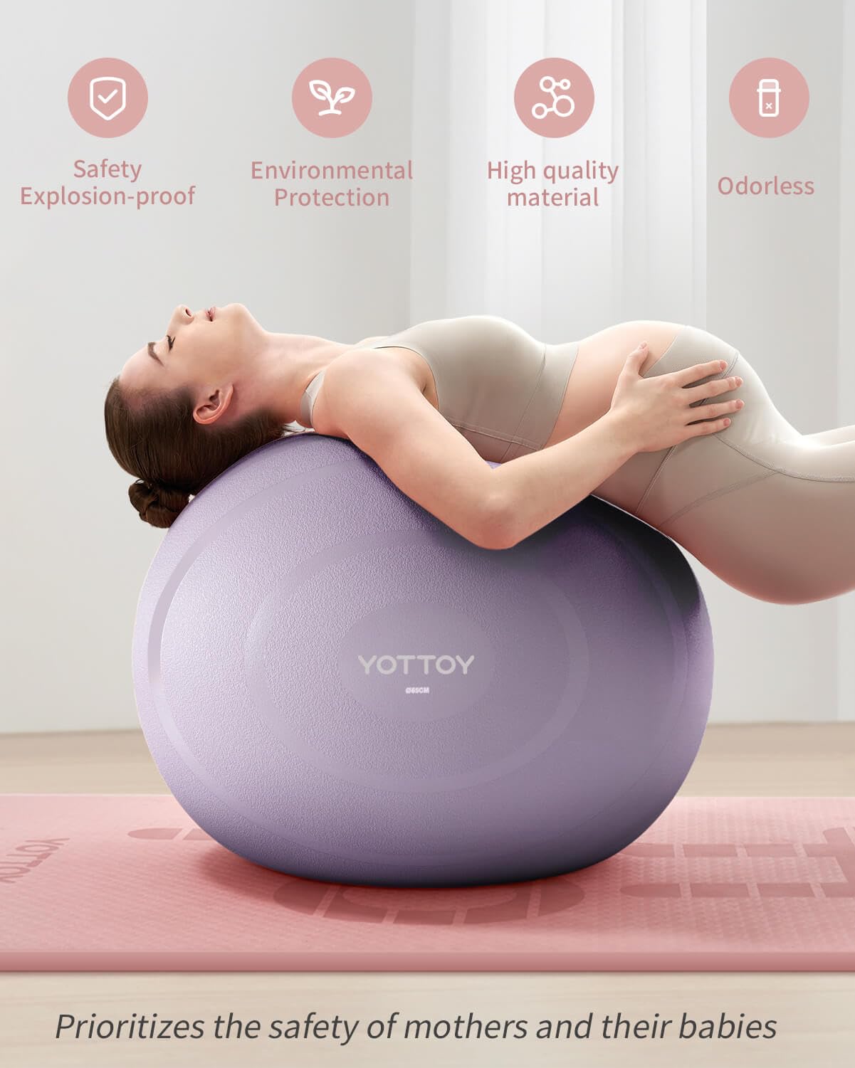 YOTTOY Anti-Burst Exercise Ball