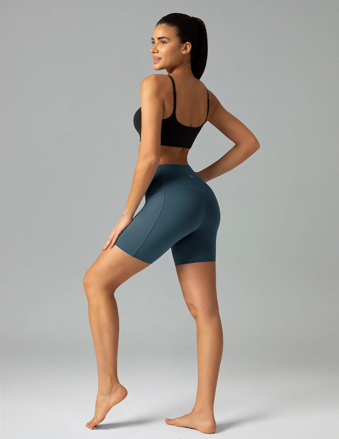 Colorfulkoala High-Waist Biker Shorts