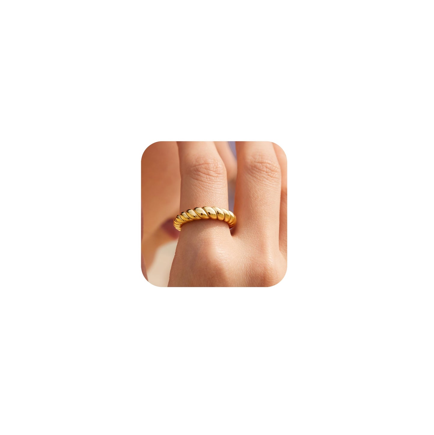 Gold Chunky Adjustable Rings