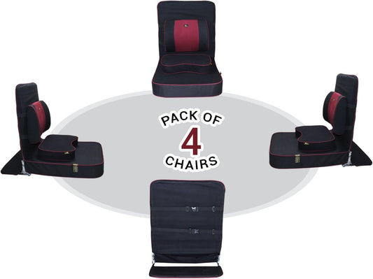 Extra Large Meditation Chair, Black (4-Pack)