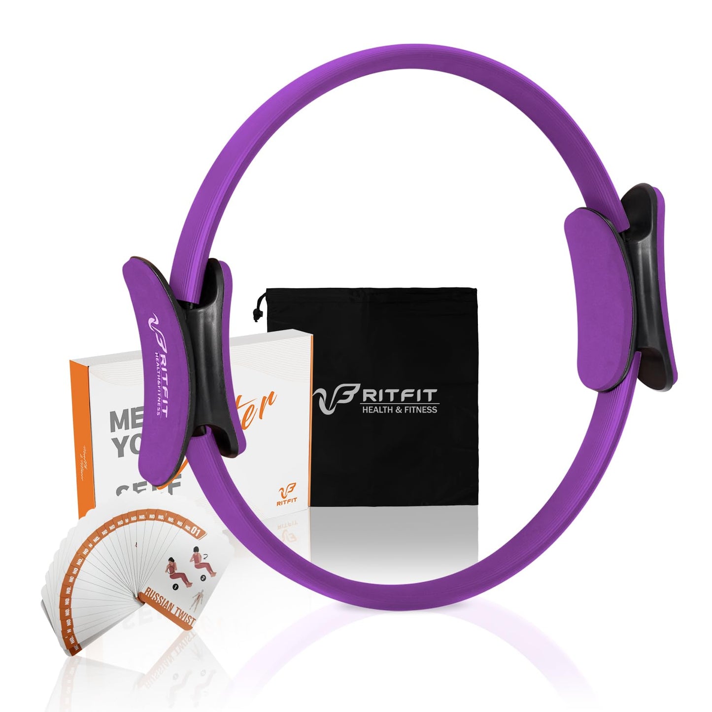 RitFit 14" Pilates Magic Ring with Workout Guide