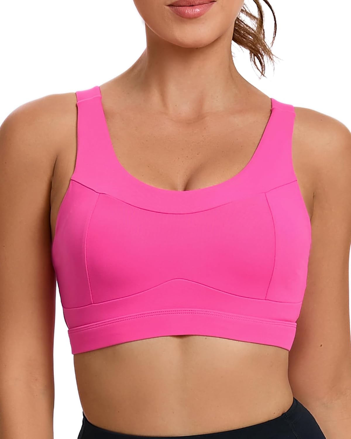 RUNNING GIRL High-Impact Racerback Sports Bra