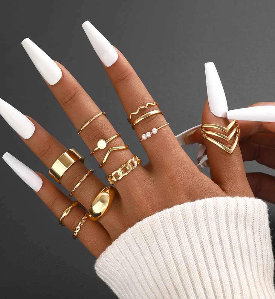 iF YOU 25-Piece Gold Ring Set