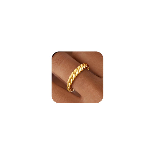Gold Chunky Adjustable Rings