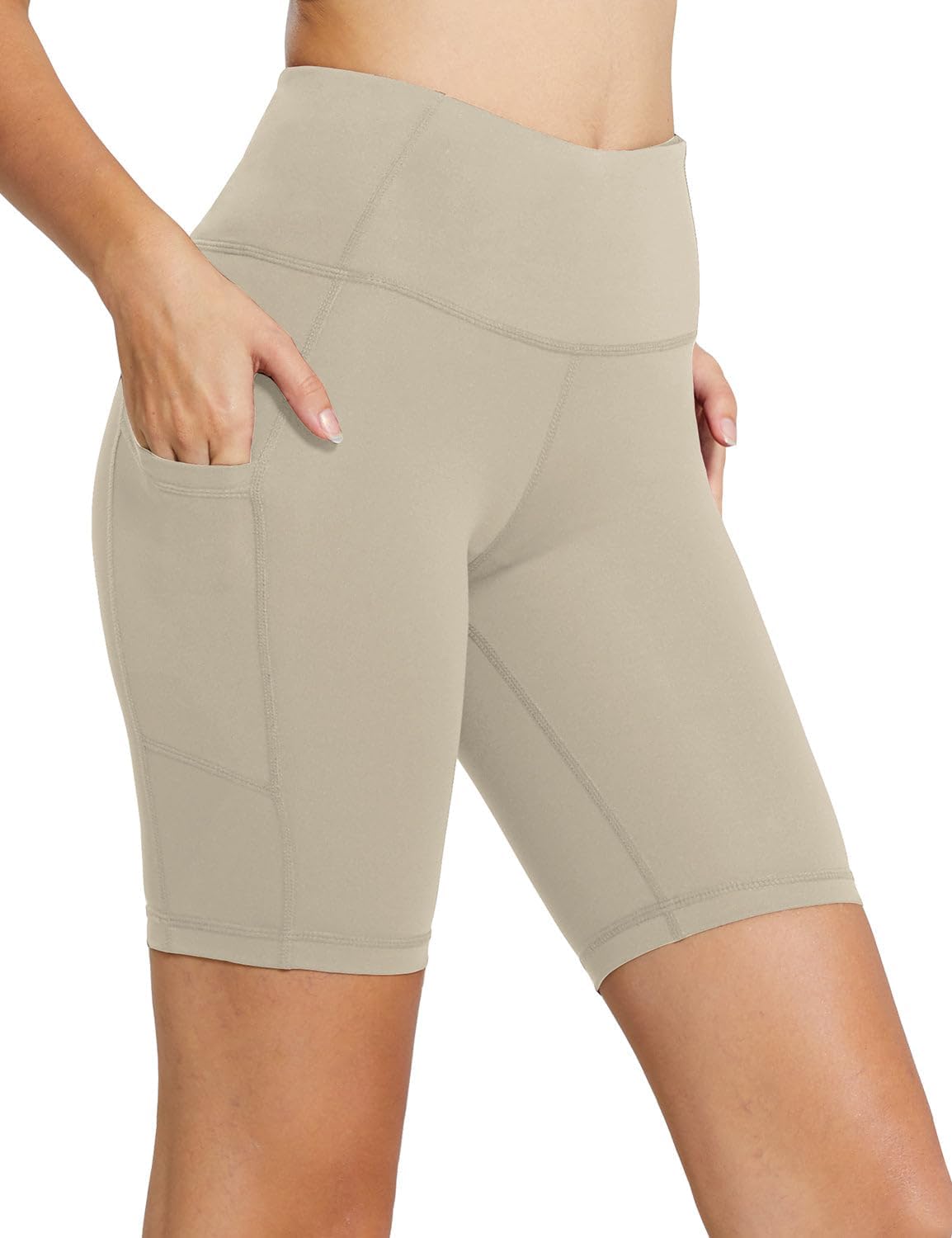 Baleaf Women’s High-Waist Biker Shorts with Pockets