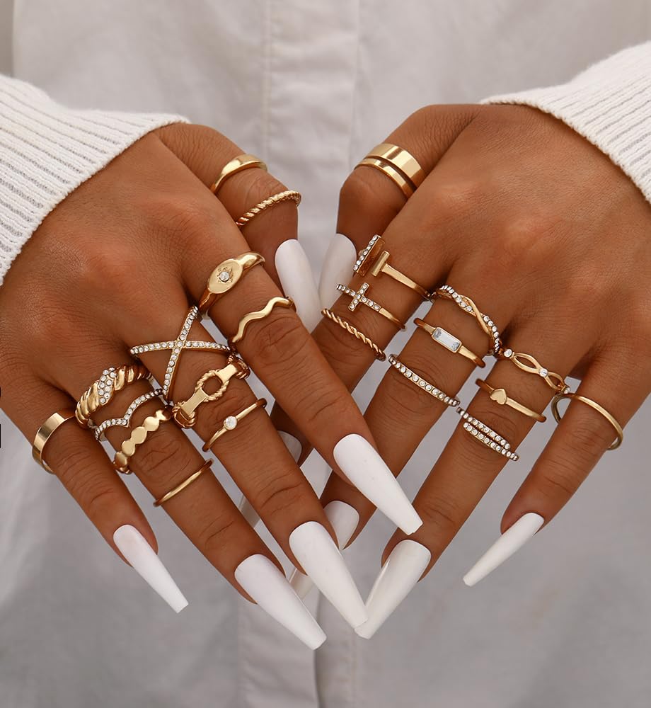 iF YOU 25-Piece Gold Ring Set