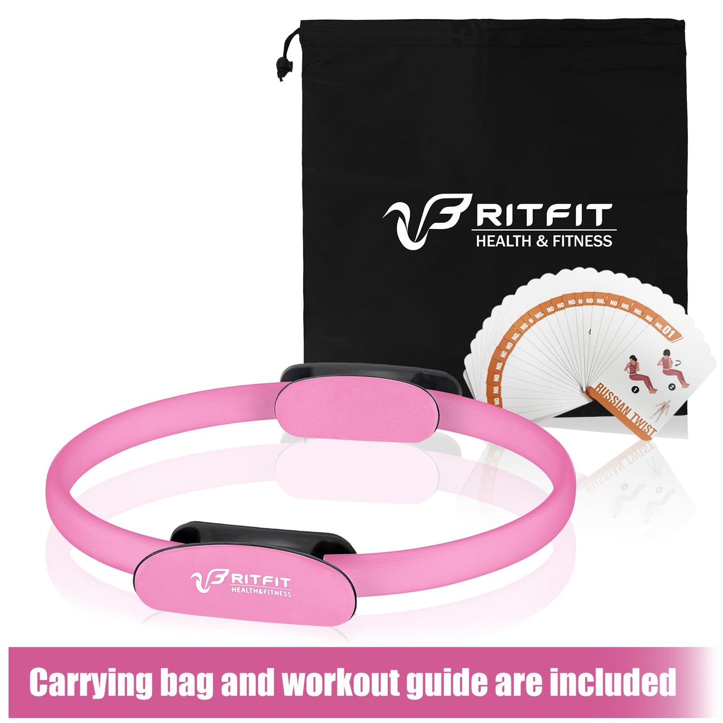RitFit 14" Pilates Magic Ring with Workout Guide
