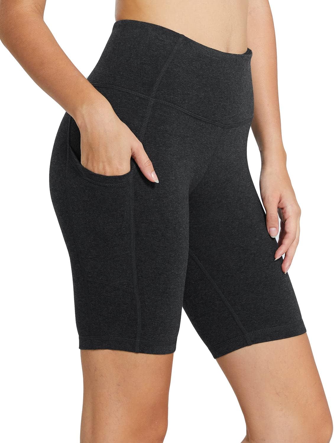 Baleaf Women’s High-Waist Biker Shorts with Pockets
