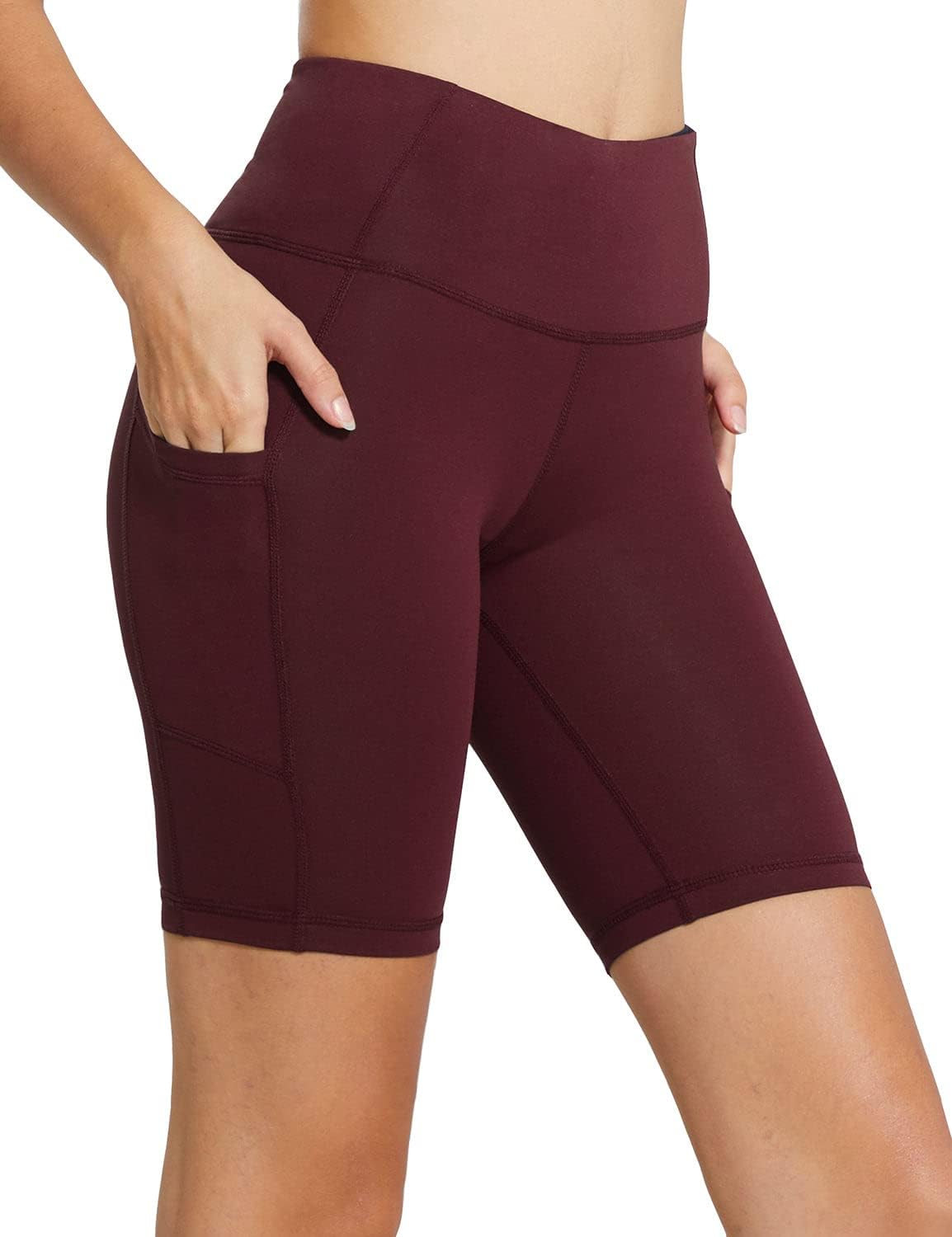 Baleaf Women’s High-Waist Biker Shorts with Pockets