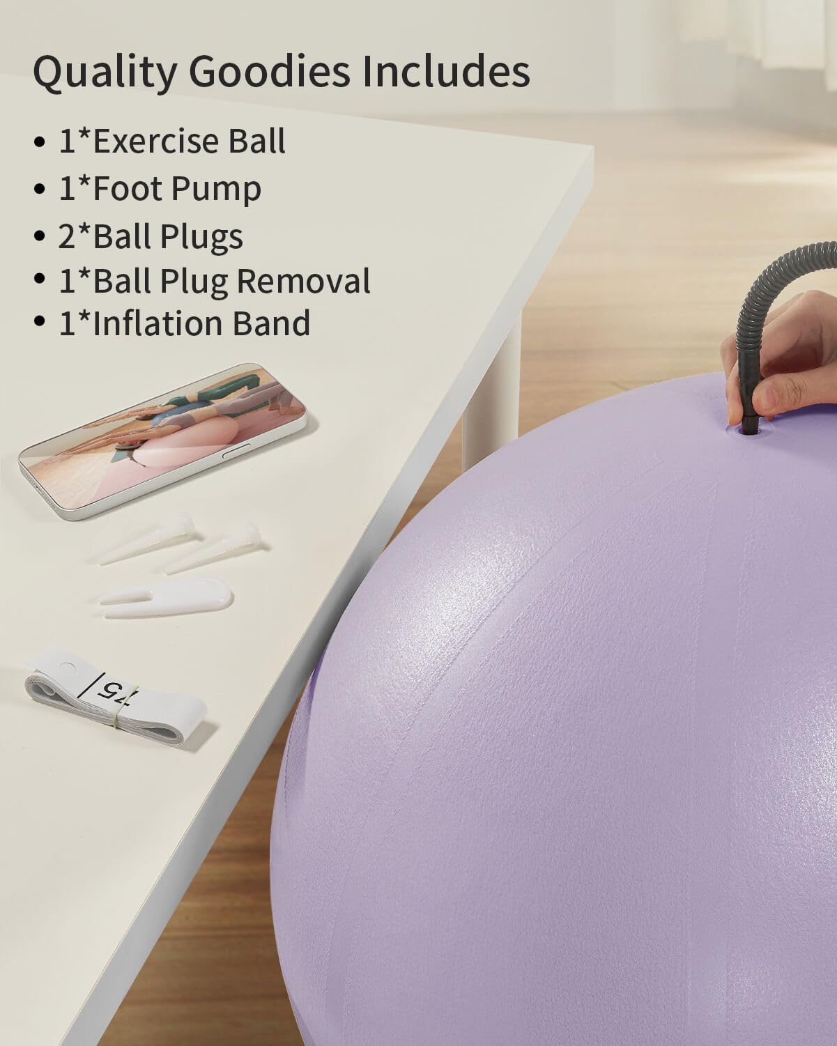 YOTTOY Anti-Burst Exercise Ball