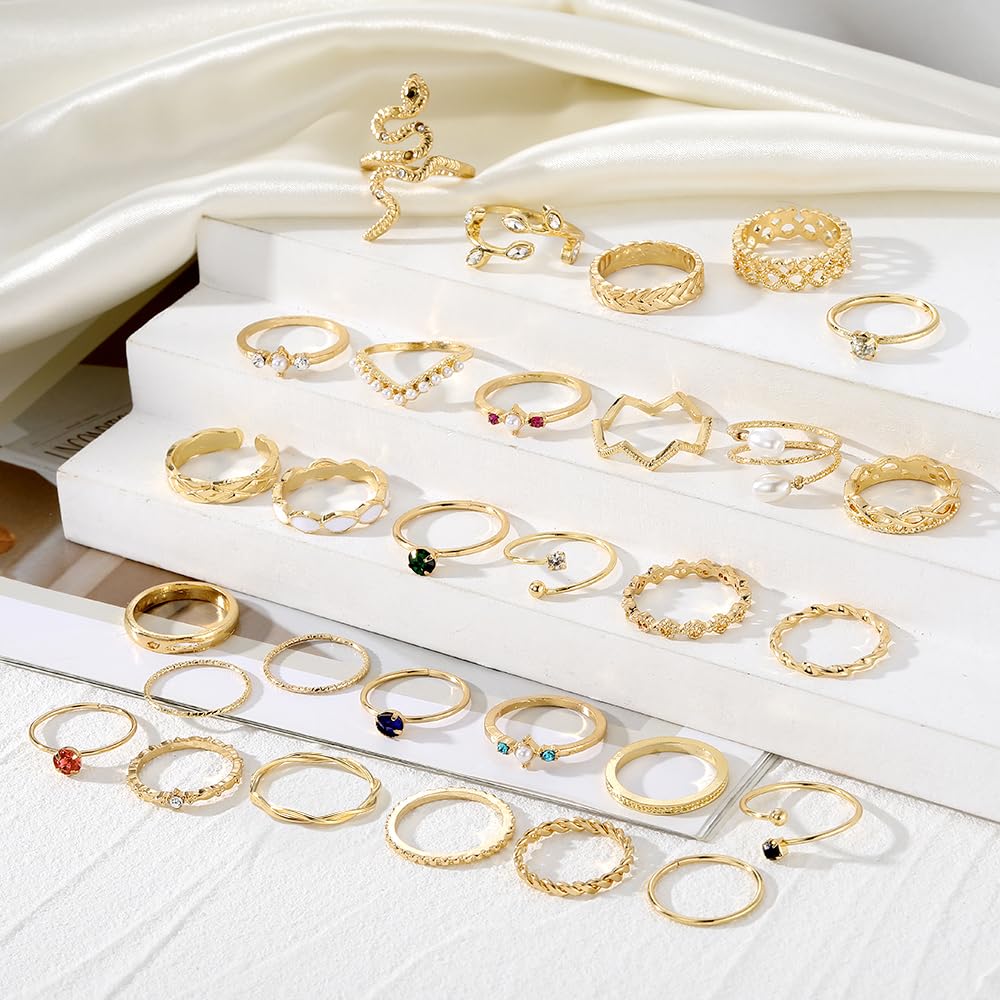 KISS WIFE Gold Ring Set