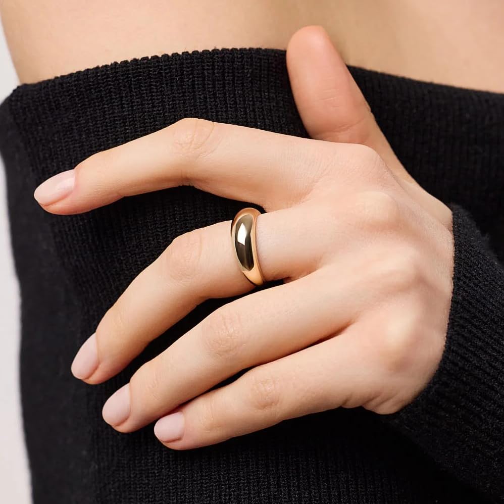 Gold Chunky Adjustable Rings