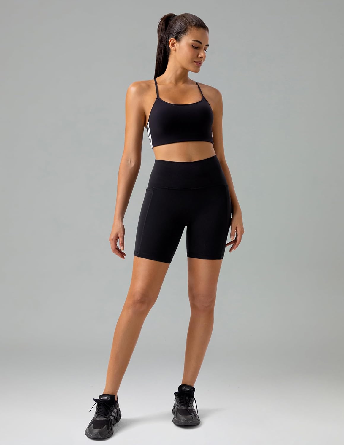 Colorfulkoala High-Waist Biker Shorts