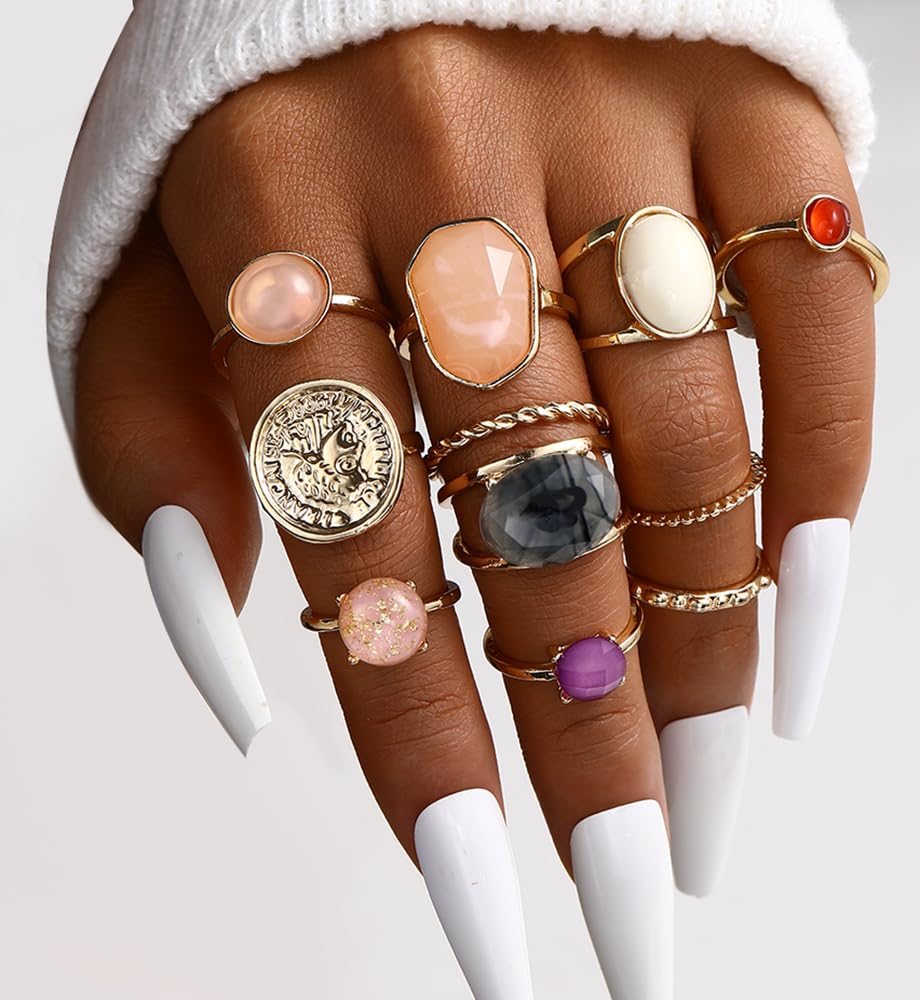 iF YOU 25-Piece Gold Ring Set