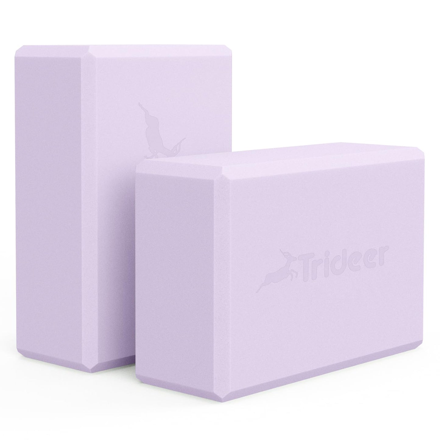 Trideer Yoga Blocks 2-Pack – Non-Slip Foam