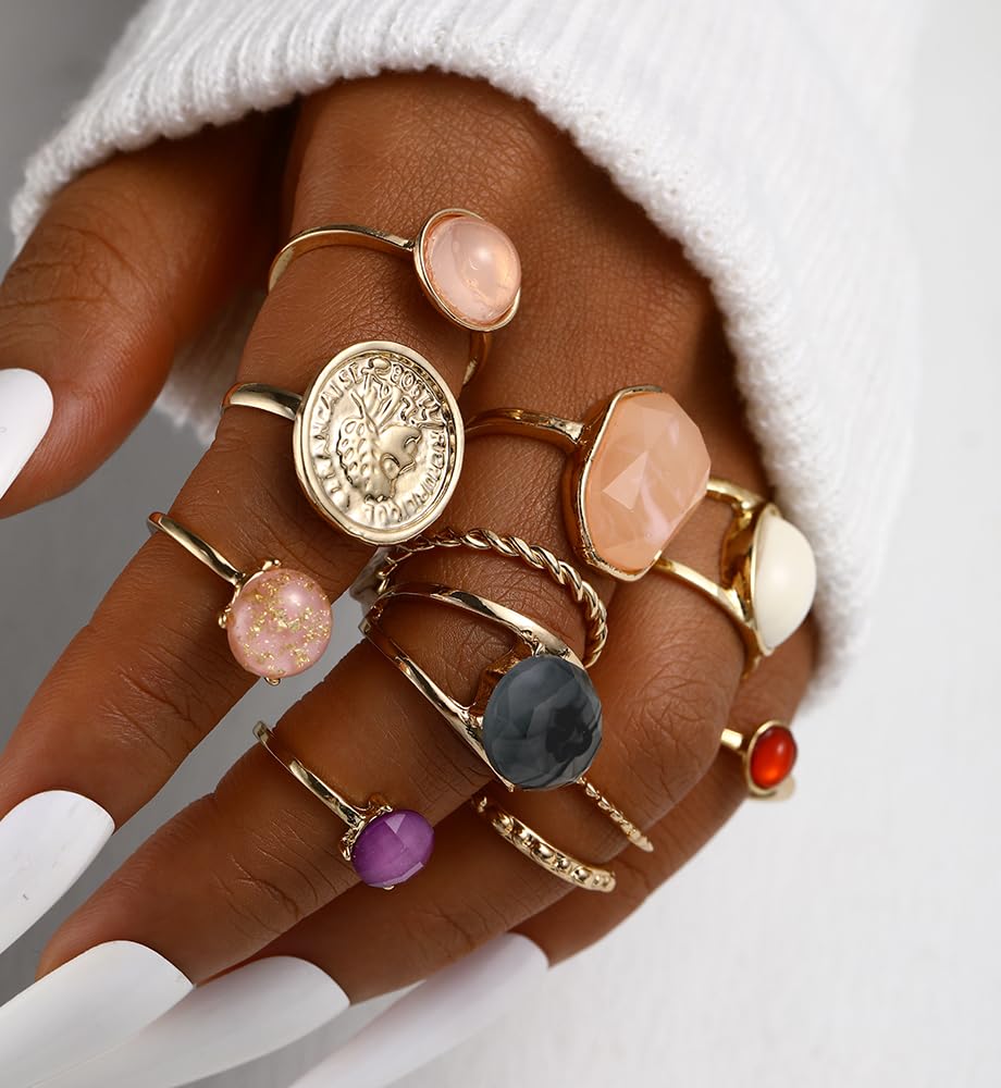 iF YOU 25-Piece Gold Ring Set