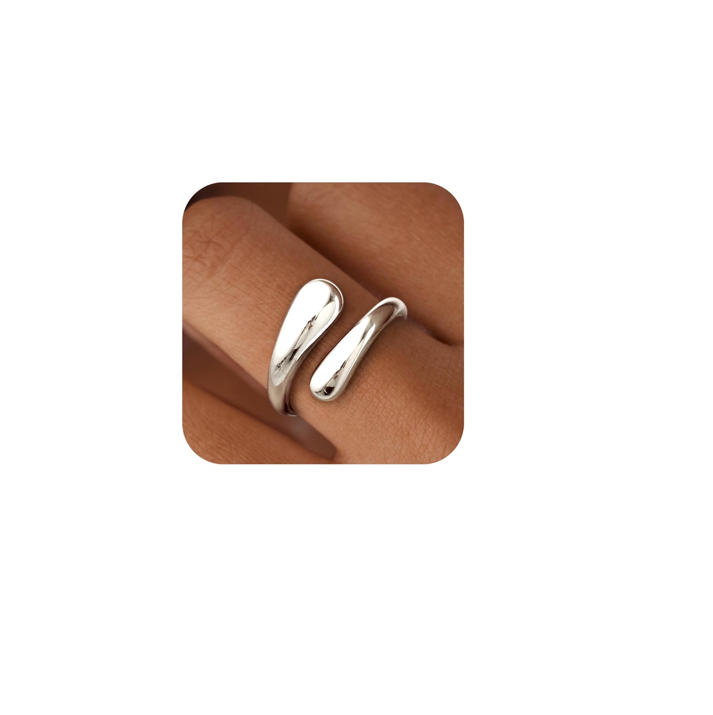 Gold Chunky Adjustable Rings