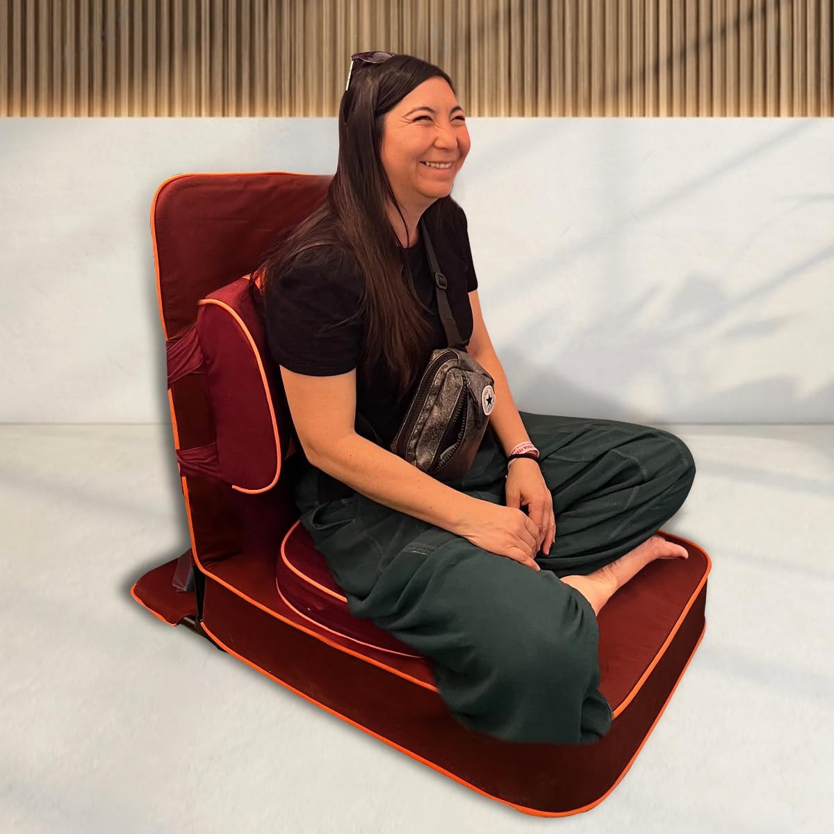 Extra Large Meditation Chair, Maroon (2-Pack)
