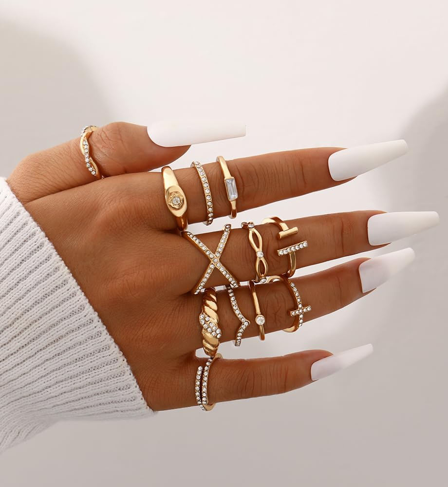 iF YOU 25-Piece Gold Ring Set