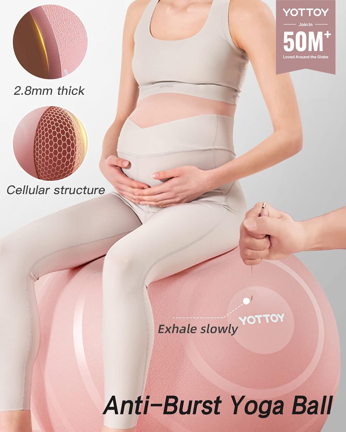 YOTTOY Anti-Burst Exercise Ball