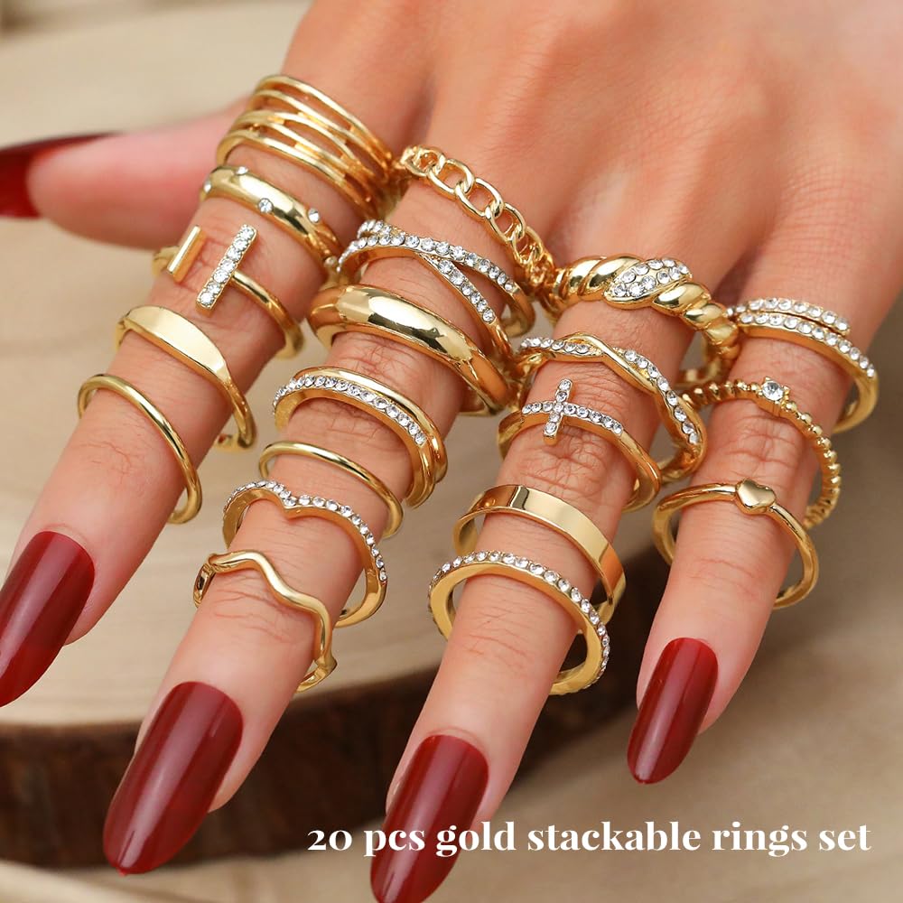 KISS WIFE Gold Ring Set