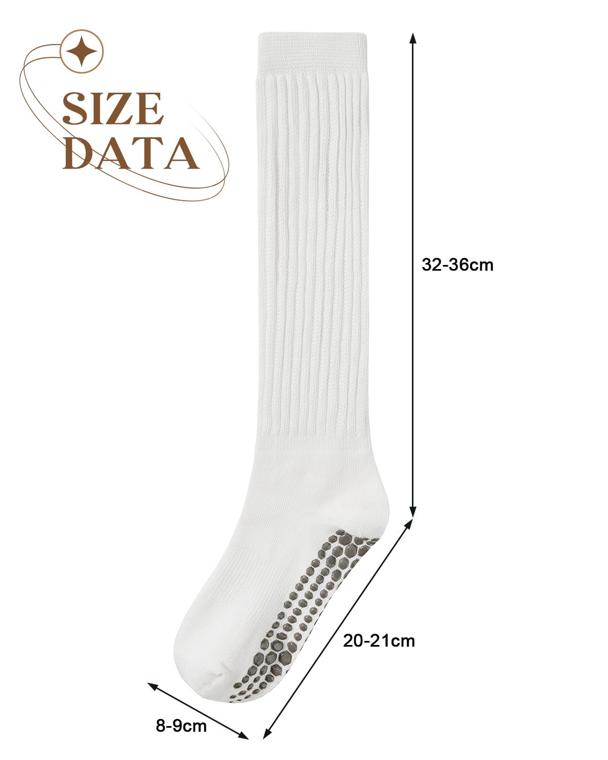 Century Star Non-Slip Yoga Pilates Socks