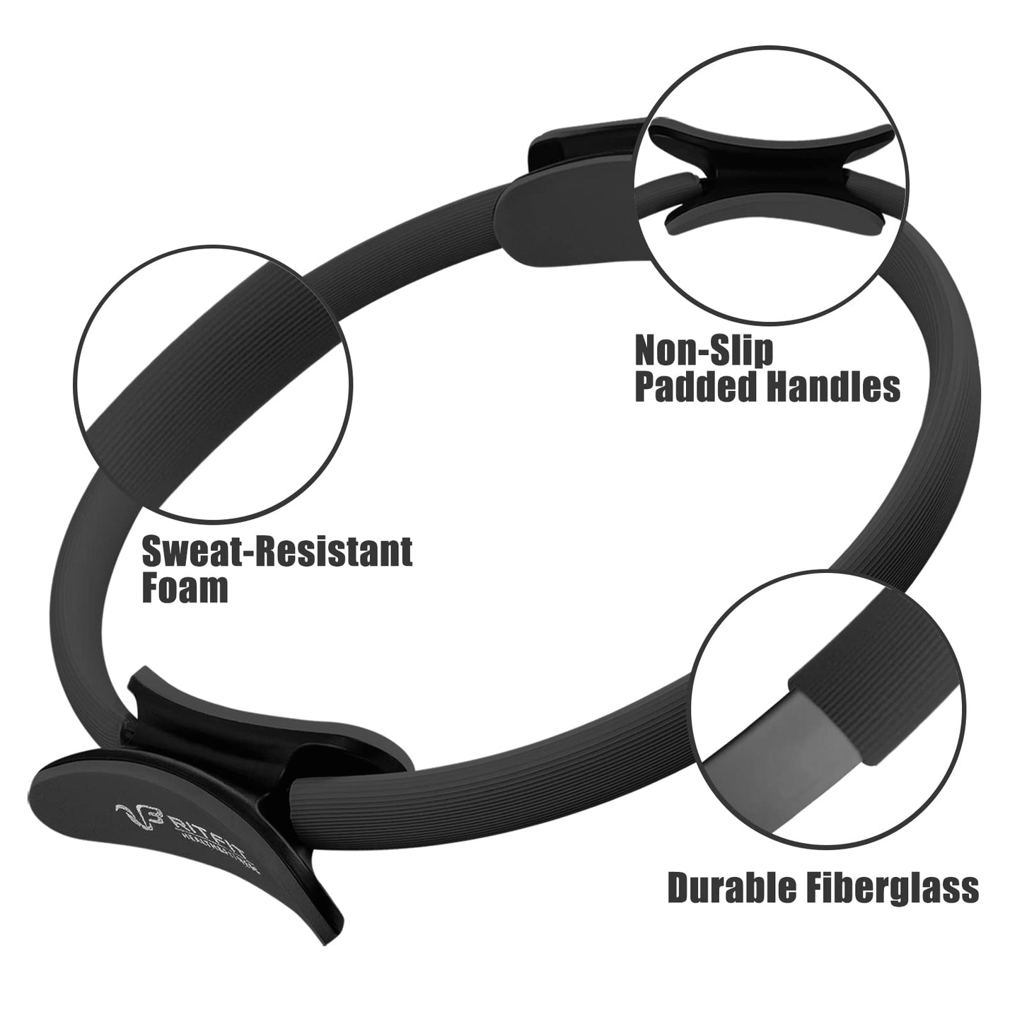 RitFit 14" Pilates Magic Ring with Workout Guide