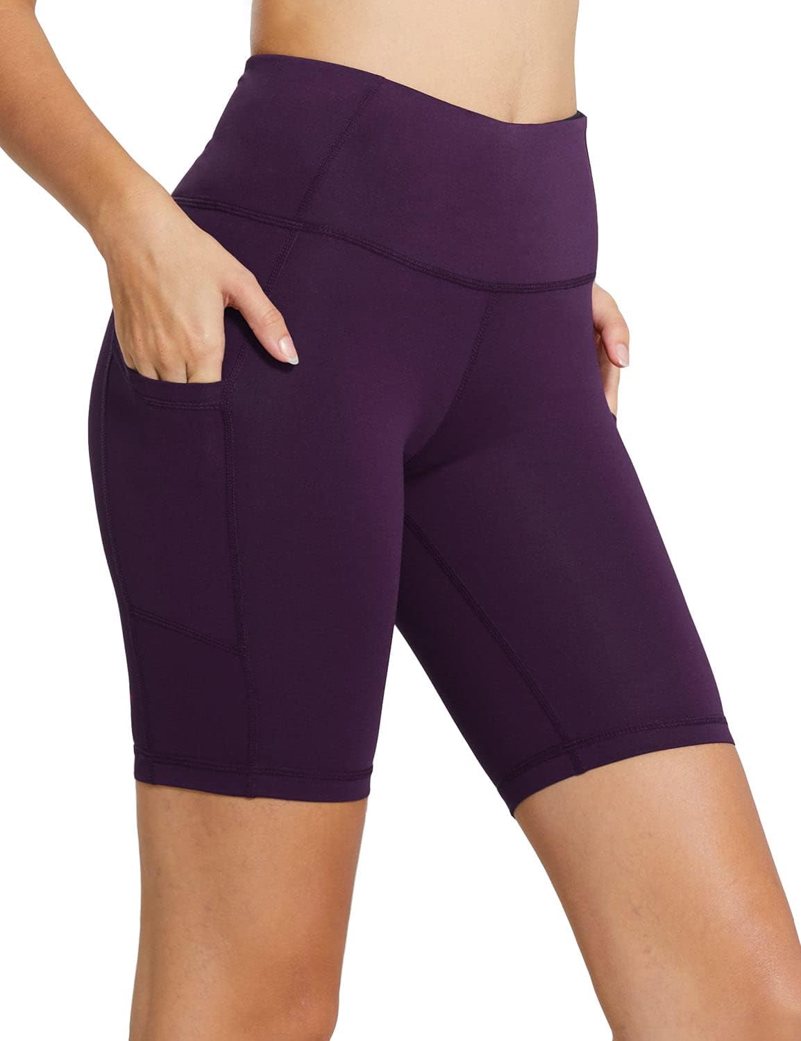 Baleaf Women’s High-Waist Biker Shorts with Pockets