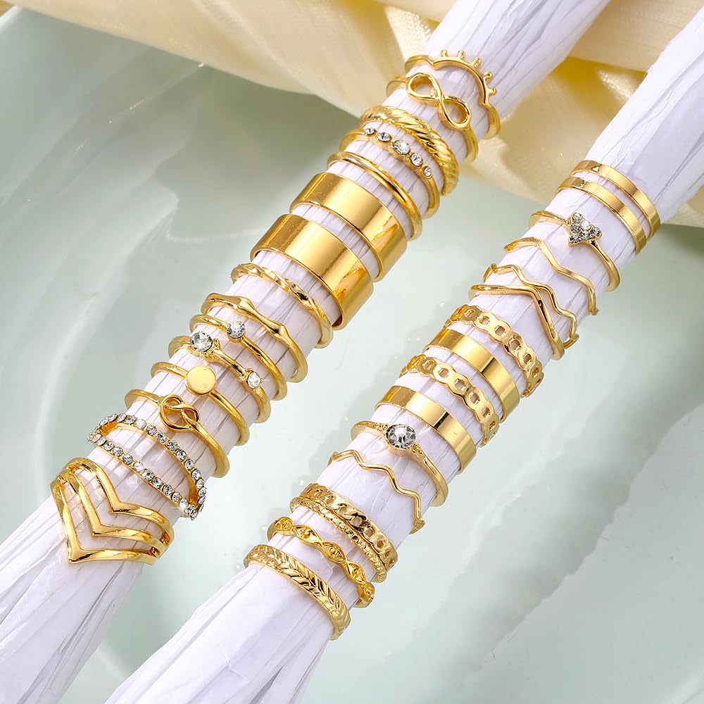 KISS WIFE Gold Ring Set