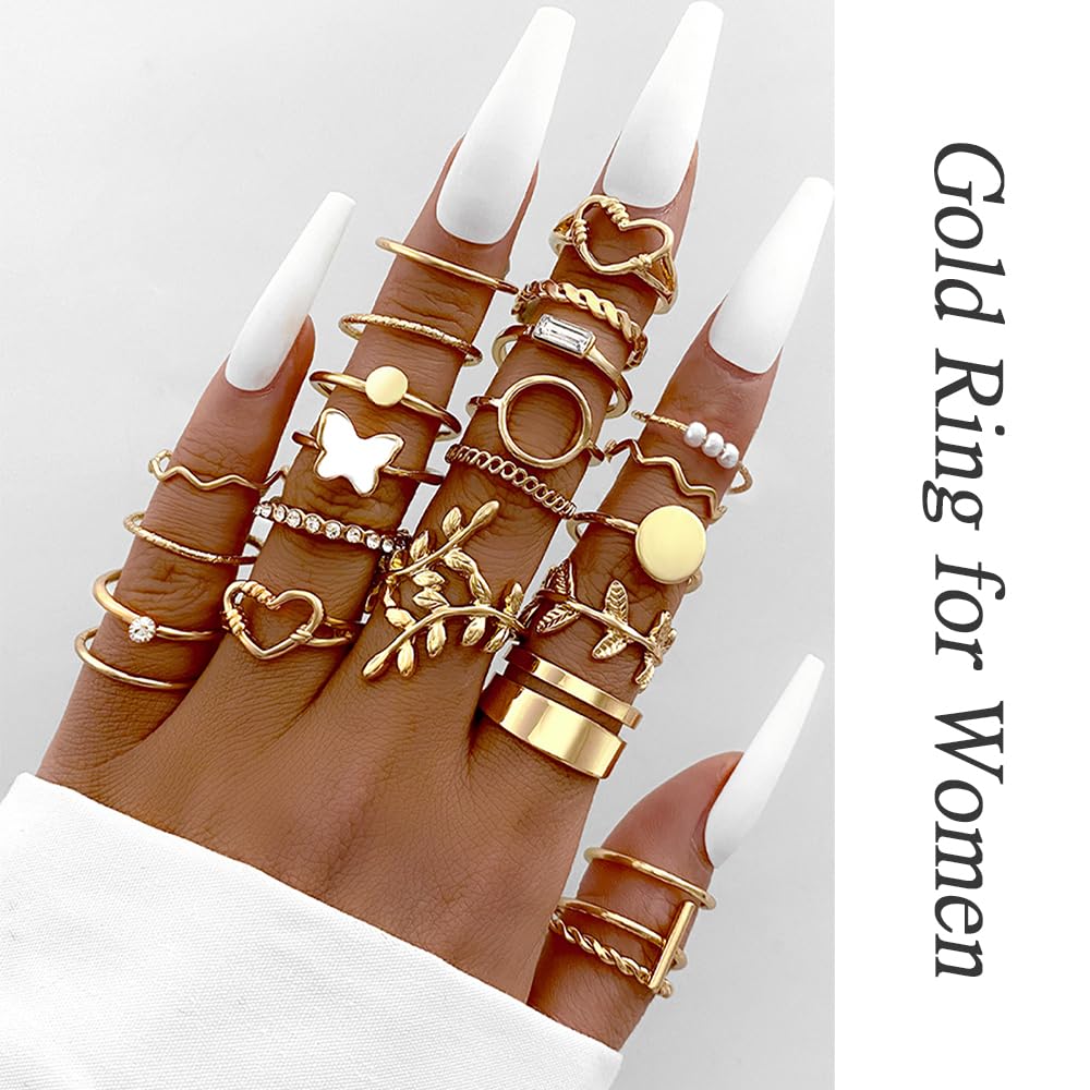 iF YOU 25-Piece Gold Ring Set