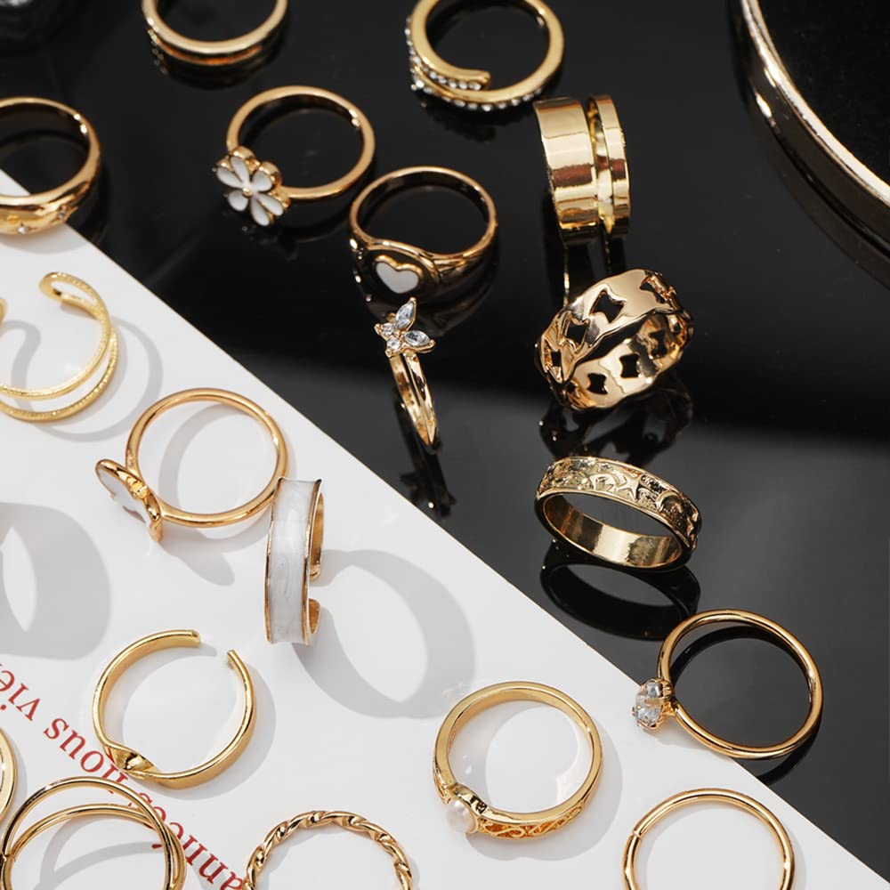 KISS WIFE Gold Ring Set