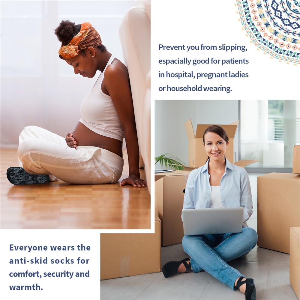 Ozaiic Non-Slip Yoga Socks for Women