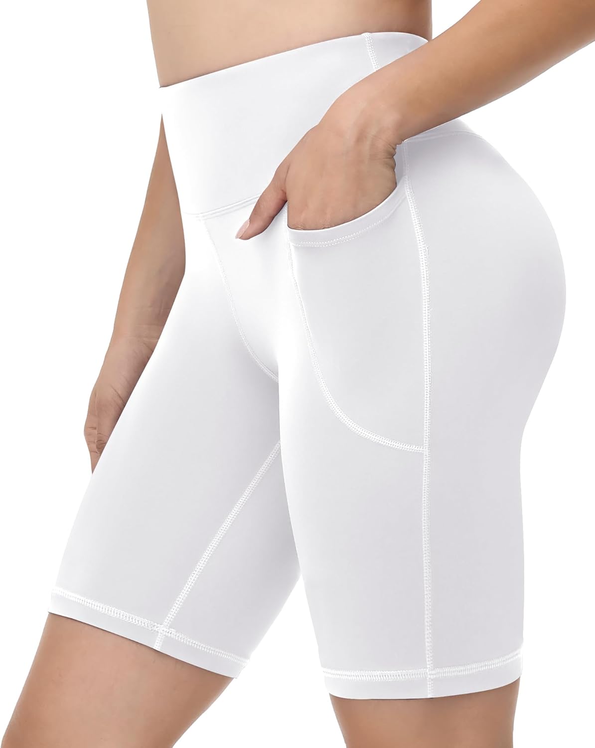 Runhit Women’s Biker Shorts with Pockets