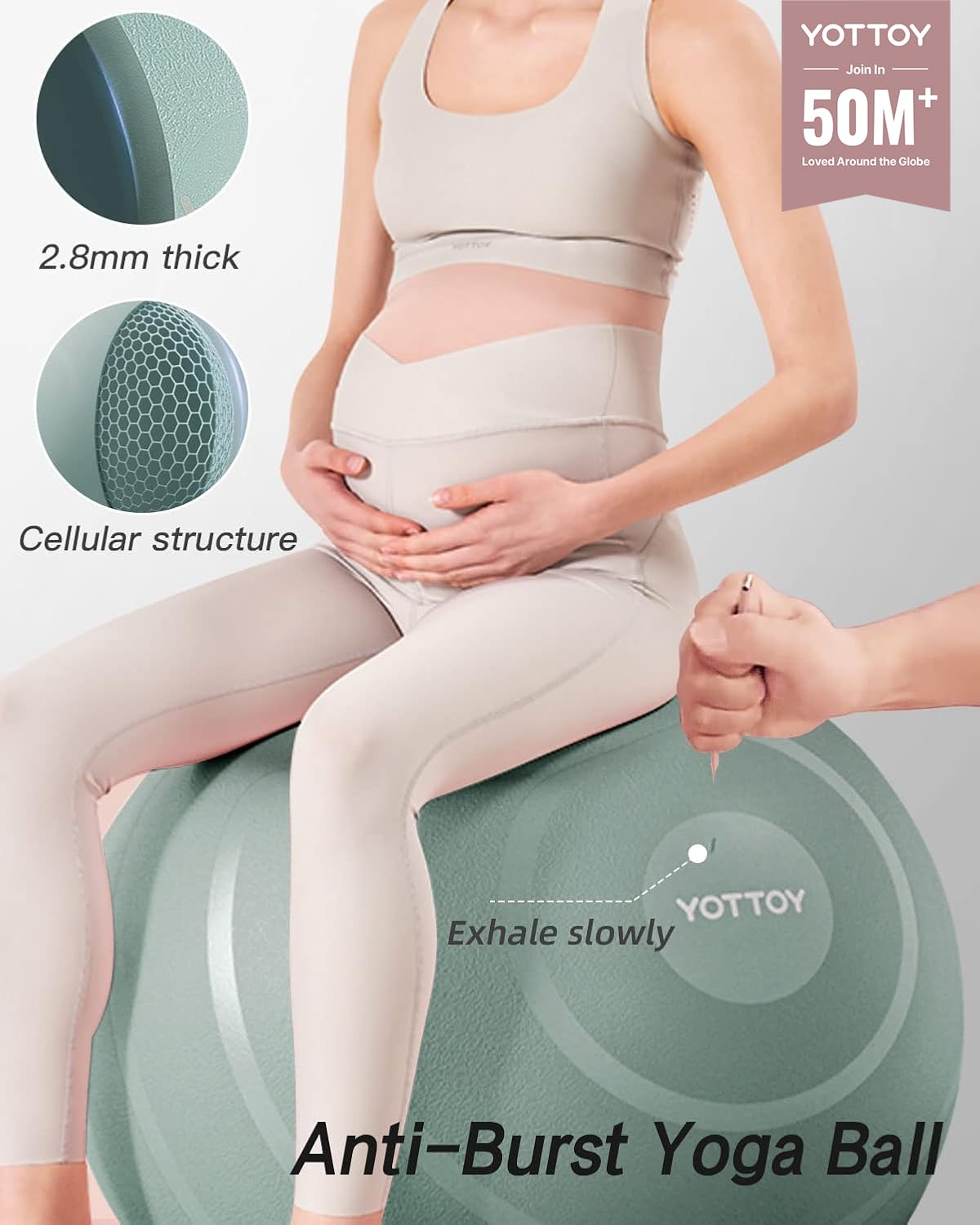 YOTTOY Anti-Burst Exercise Ball