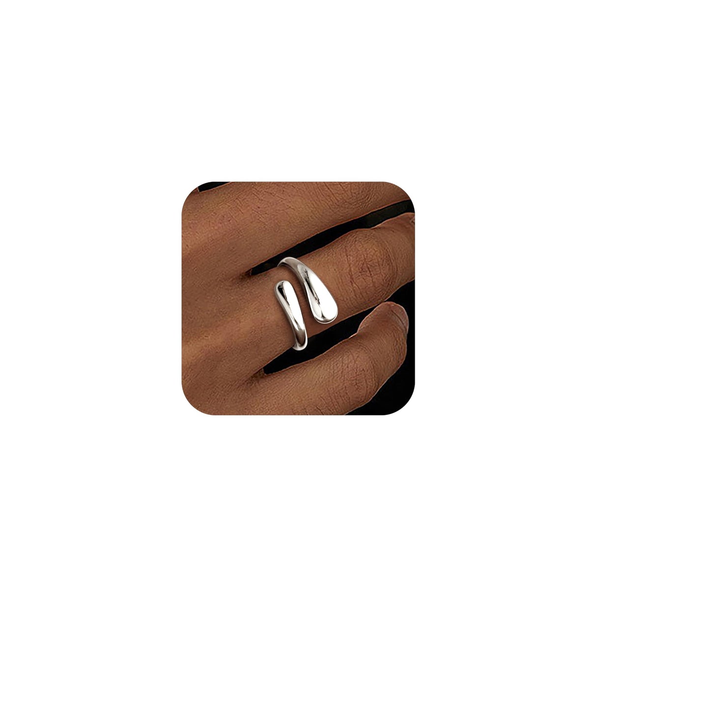 Gold Chunky Adjustable Rings