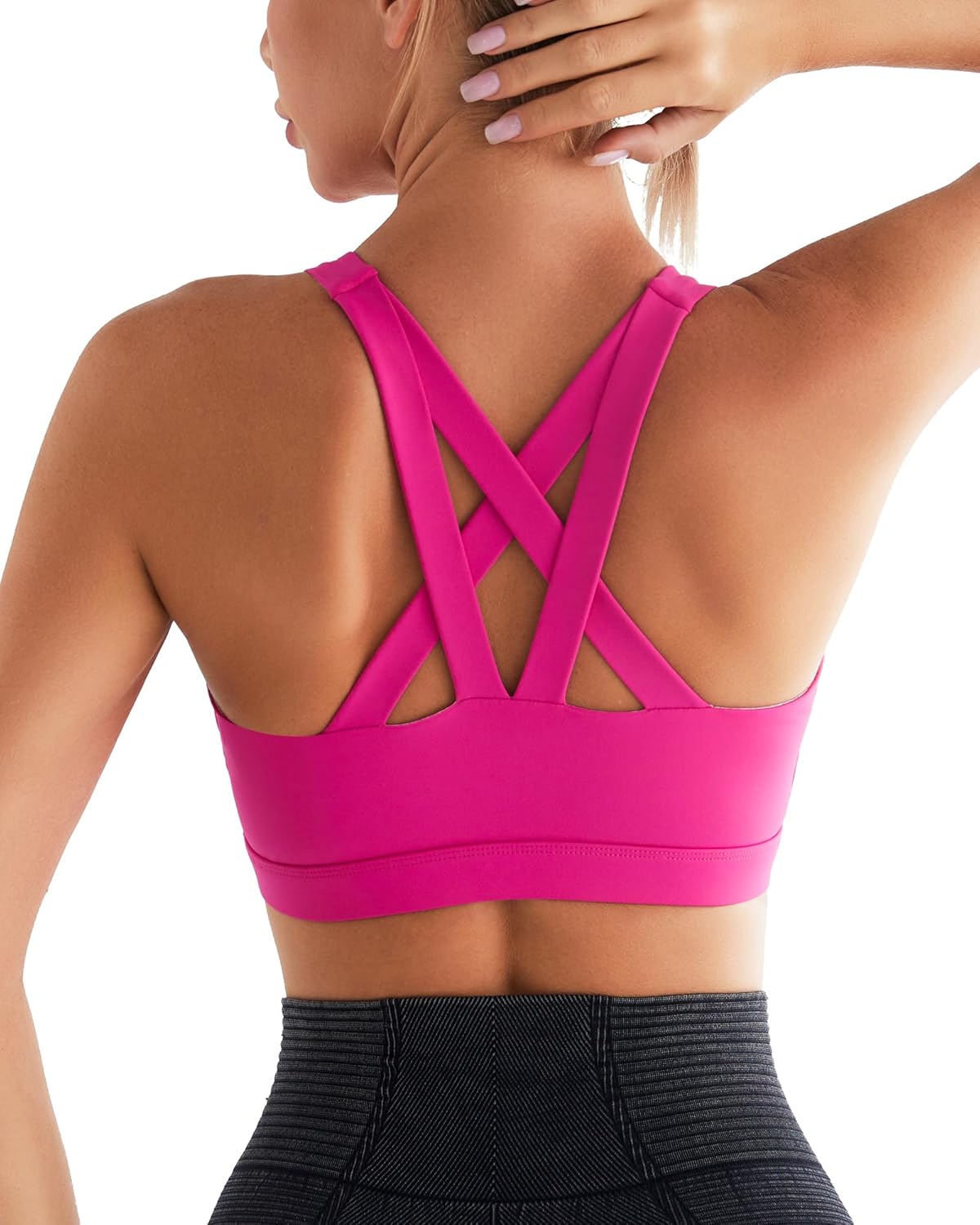 RUNNING GIRL Criss-Cross Sports Bra