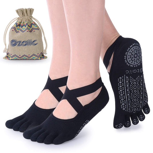 Ozaiic Women’s Non-Slip Yoga Socks with Grips