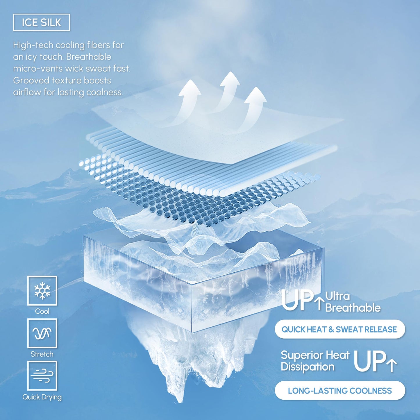 JOYSPELS Ice Silk Crop Tank Top