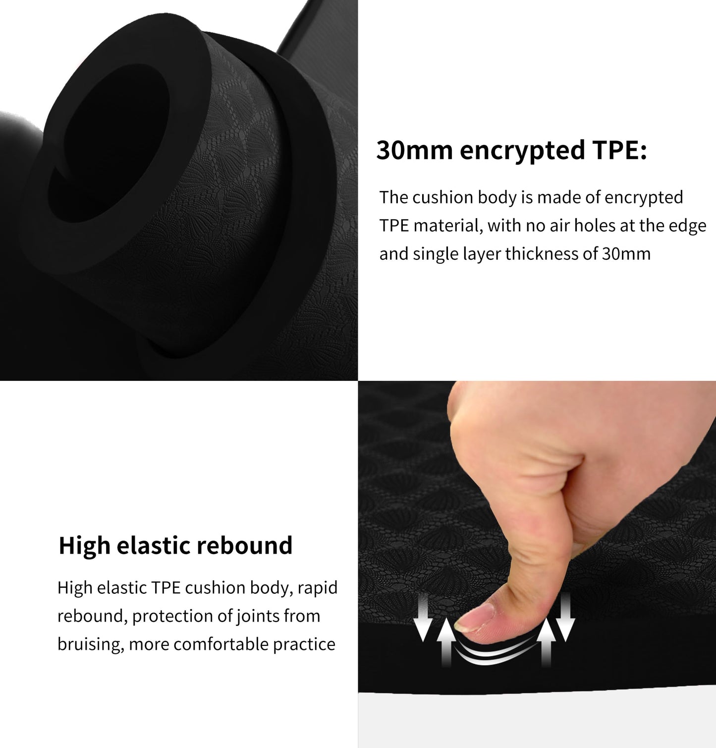 Nuveti Large Thick Yoga & Exercise Mat with Bag