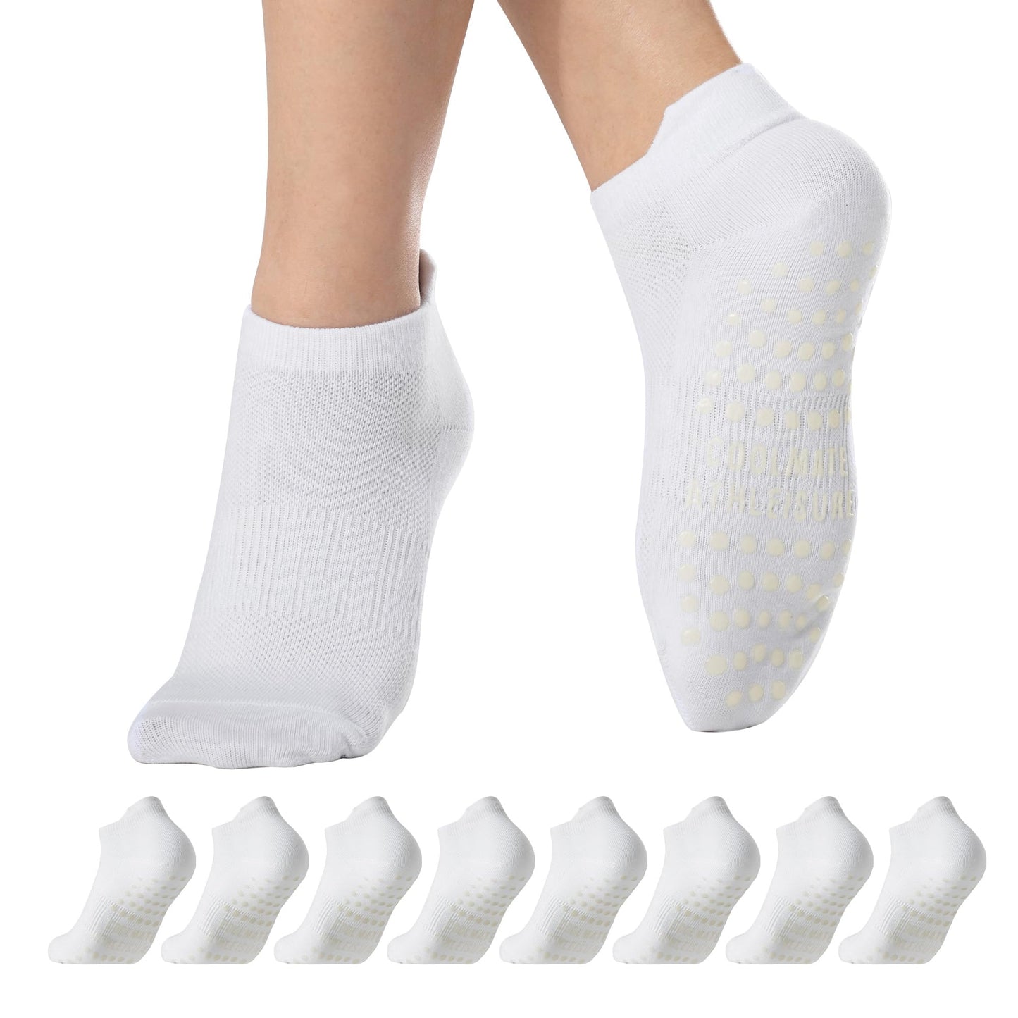 CoolMate Women’s Non-Slip Pilates Yoga Socks
