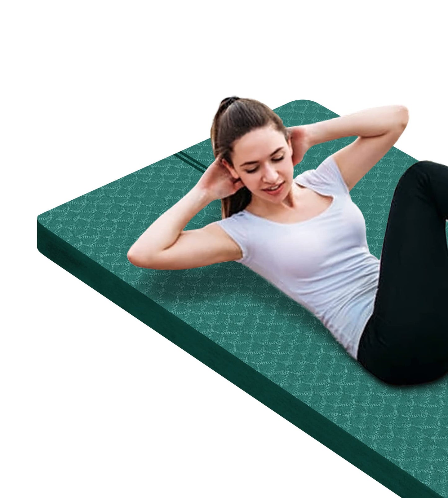 Nuveti Large Thick Yoga & Exercise Mat with Bag